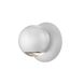 Hemisphere LED 4 inch Textured White Wall Sconce Wall Light