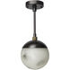 Metro 1 Light 7 inch Oil Rubbed Bronze Pendant Ceiling Light