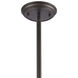 Pittsburgh 1 Light 8 inch Oil Rubbed Bronze with Satin Brass Mini Pendant Ceiling Light