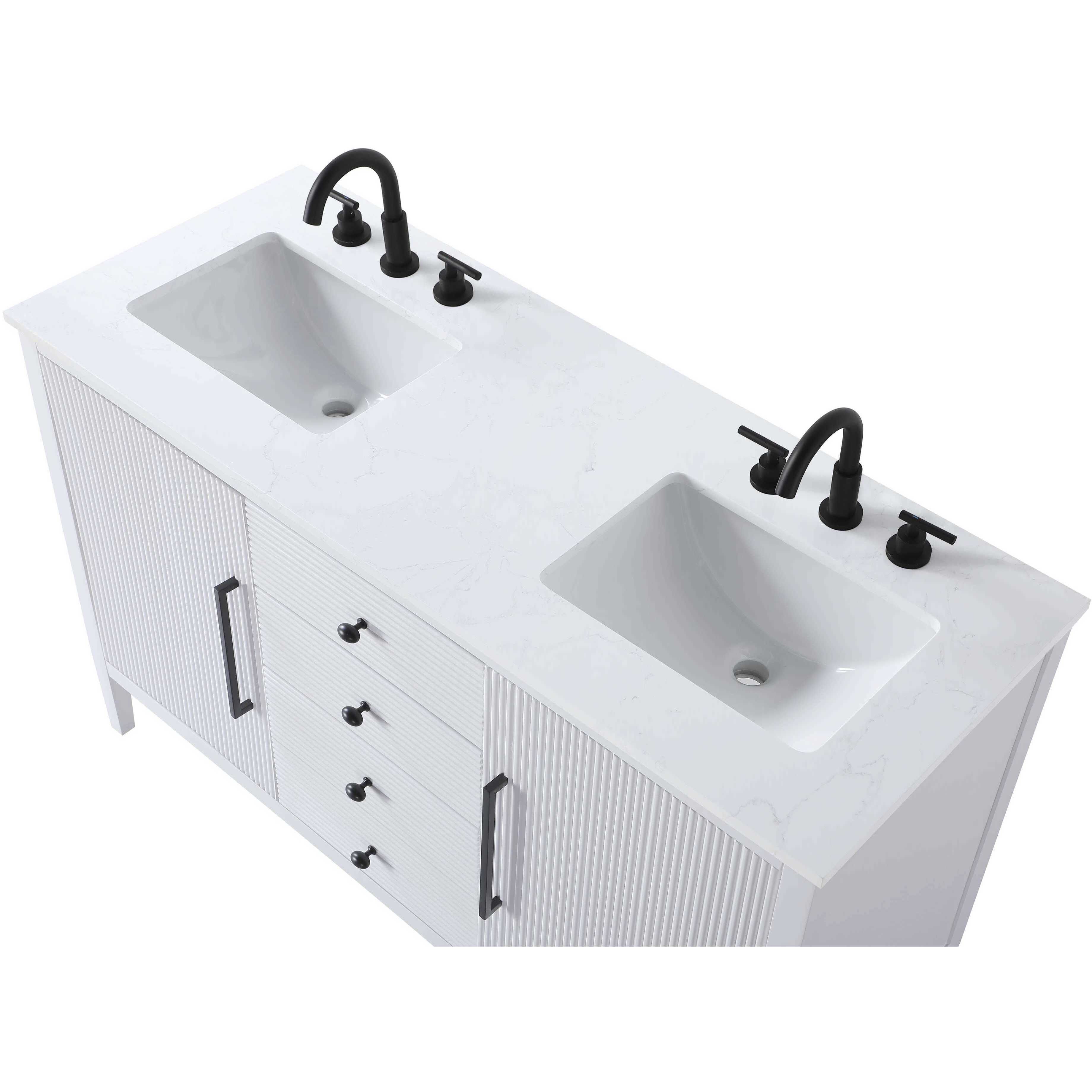 Blakely 54 X 34 inch White Bathroom Vanity Cabinet