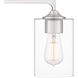 Prescott 4 Light 34 inch Brushed Nickel Bath Light Wall Light, Extra Large