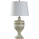 Cameron 36 inch 150.00 watt Washed Cream Table Lamp Portable Light