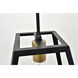 Coatesville 1 Light 9 inch Brass and Black Pendant Ceiling Light