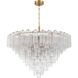 Addis 28 Light 49 inch Aged Brass Chandelier Ceiling Light
