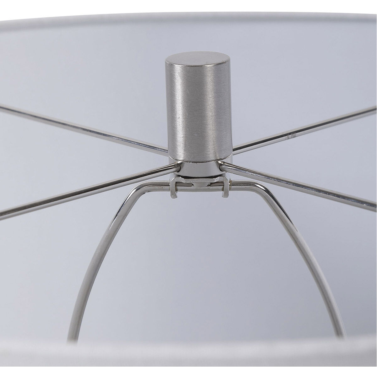 Geometry 31 inch 150.00 watt Emerald Green Glaze with Brushed Nickel Details Table Lamp Portable Light