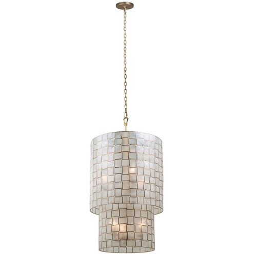 Roxy 6 Light 21 inch Oxidized Gold Leaf Foyer Ceiling Light