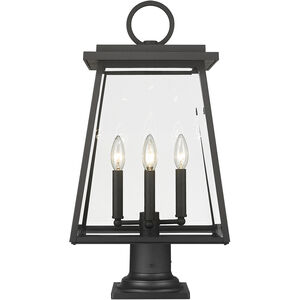 Broughton 4 Light 24.5 inch Black Outdoor Pier Mounted Fixture