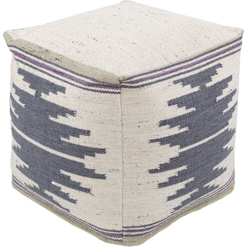 Alamosa 18 inch Cream Pouf, Cube