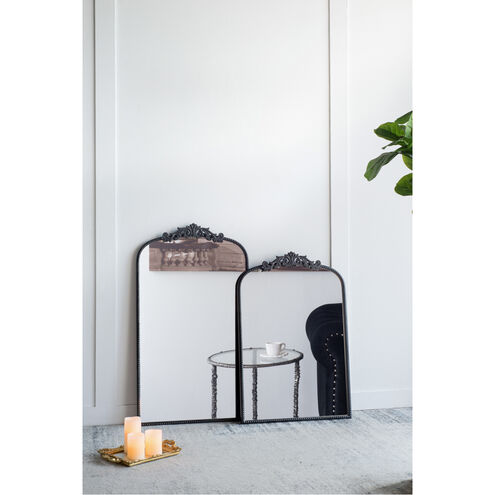 Baroque Inspired 42 X 24 inch Black Wall Mirror