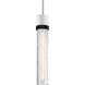 Zigrina 1 Light 5.13 inch Matte White with Satin Brushed Black Pendant Ceiling Light