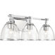 Wynnfrost 3 Light 24 inch Chrome Vanity Wall Light