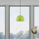 Allison 1 Light 10 inch Shiny Apple Green Mini Pendant Ceiling Light