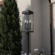 Lundon 3 Light 22.75 inch Black Outdoor Post Lantern