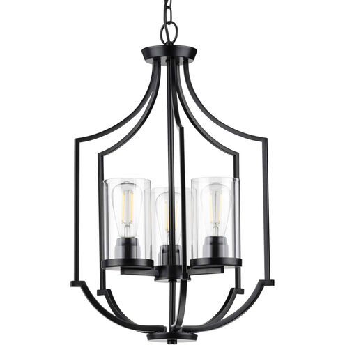 Lassiter 3 Light 17 inch Matte Black Foyer Pendant Ceiling Light