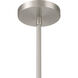 Elaris 1 Light 12.5 inch Brushed Nickel Pendant Ceiling Light