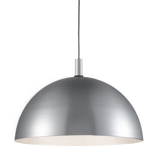 Archibald 1 Light 31.5 inch Brushed Nickel with Black Detail Pendant Ceiling Light