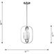 Loretto 3 Light 10.88 inch Brushed Nickel Chandelier Ceiling Light