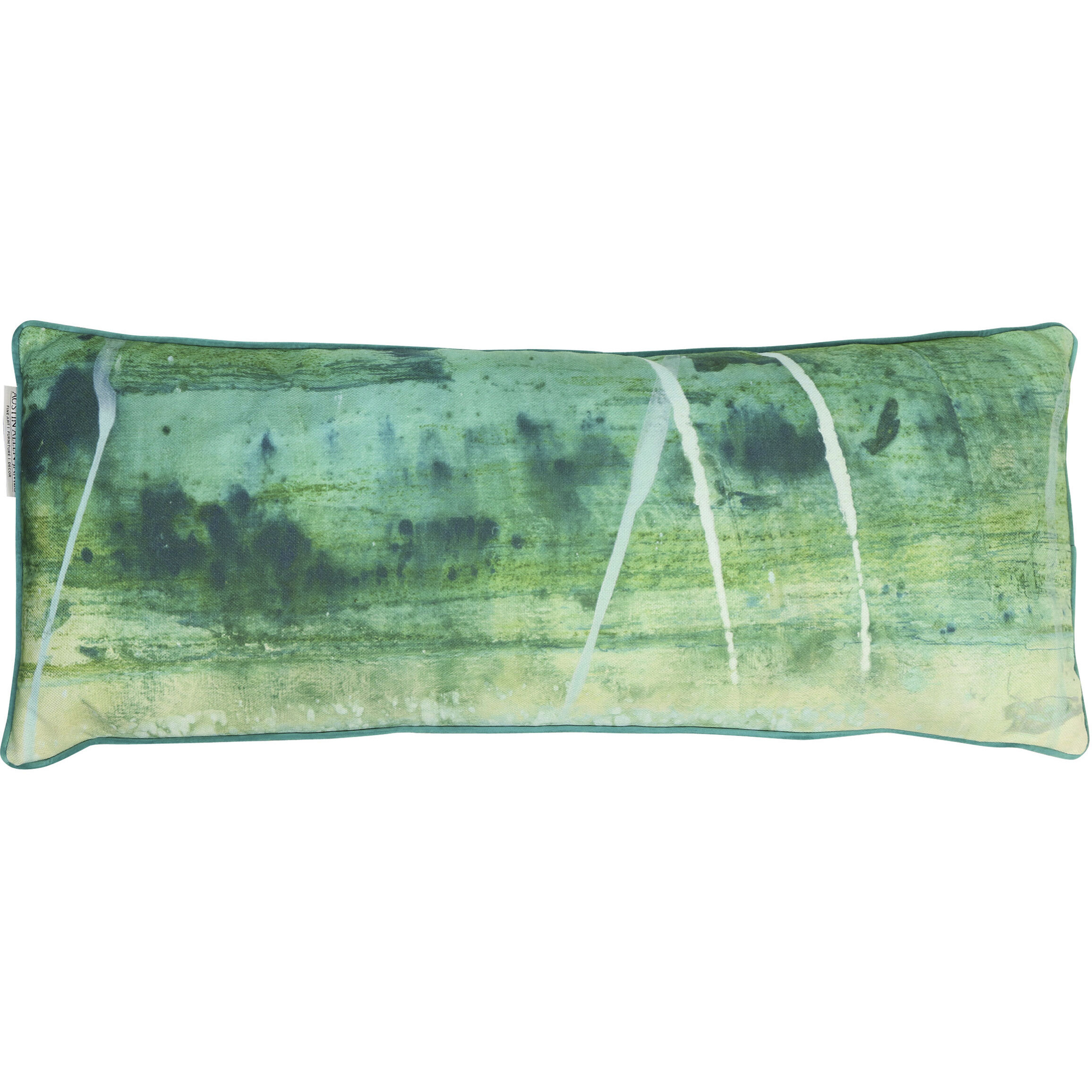 Verdant Stillwater 36 inch Multicolor Pillow in 36" x 14"