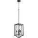 Marquee 4 Light 12 inch Noir Pendant Ceiling Light