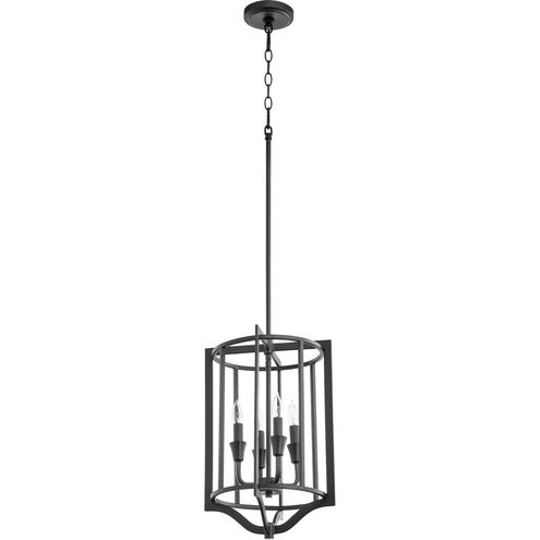 Marquee 4 Light 12 inch Noir Pendant Ceiling Light