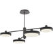 Iris LED 49 inch Graphite with Licorice Mobile Chandelier Ceiling Light
