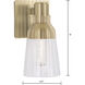Carnival Sconce Wall Light in Satin Brass