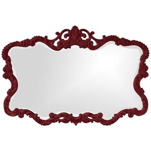 Talida 38 X 27 inch Burgundy Mirror