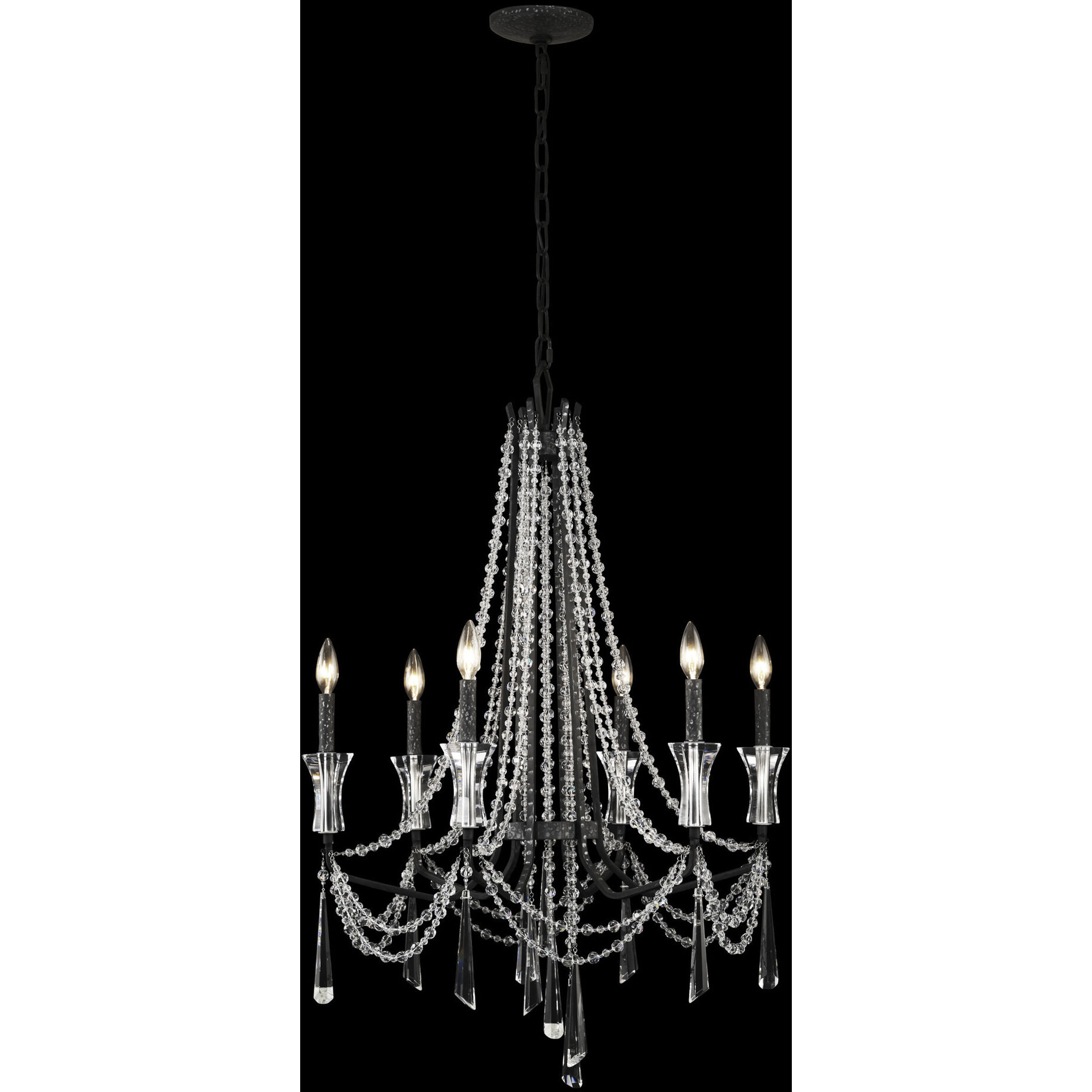 Barcelona 6 Light 27 inch Onyx Chandelier Ceiling Light