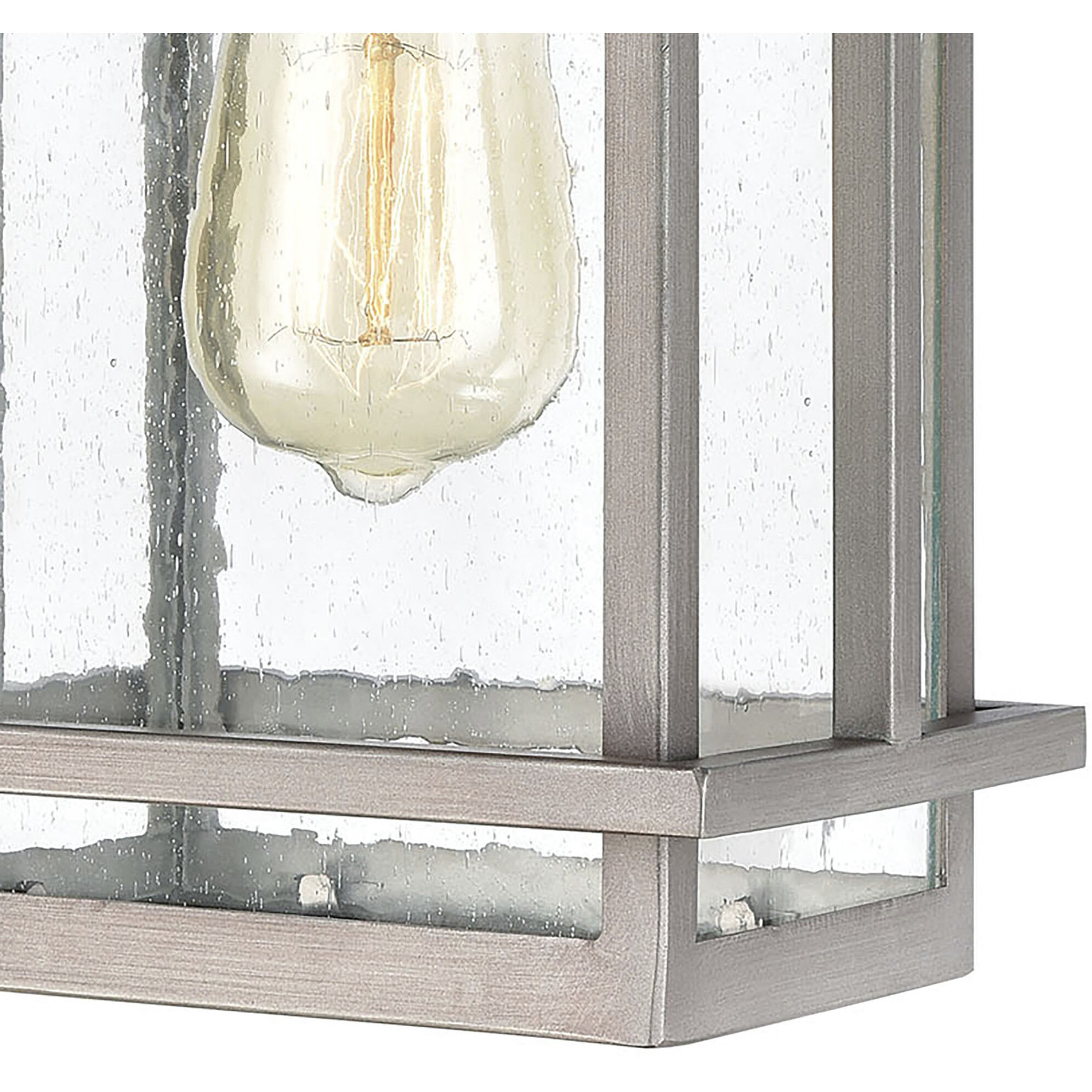 Breckenridge 1 Light 14 inch Weathered Zinc Outdoor Wall Sconce