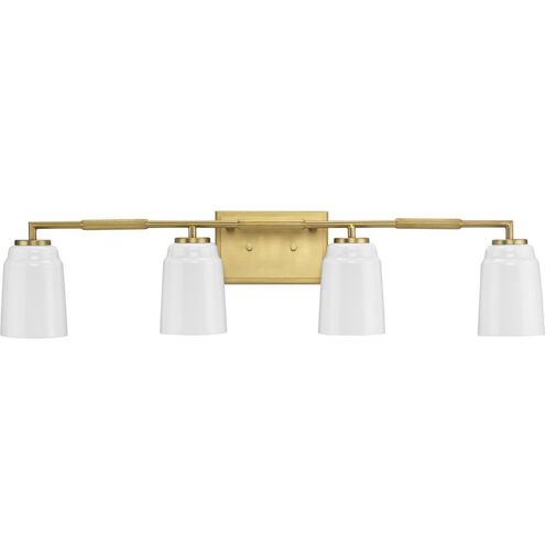 Spenser 4 Light 32.87 inch Brushed Gold Vanity Light Wall Light
