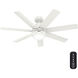 Brazos 52 inch Fresh White Outdoor Ceiling Fan