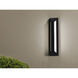 Fulton LED 18 inch Black Outdoor Sconce