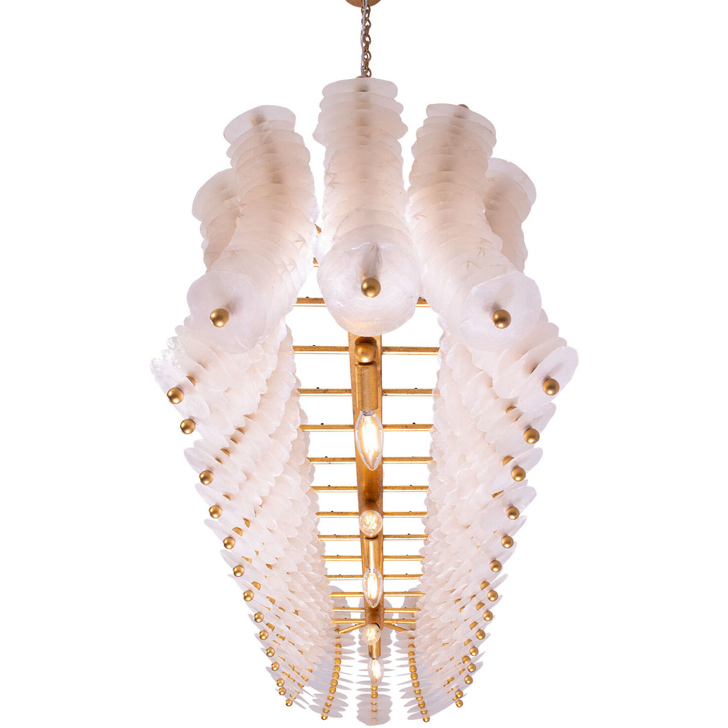 Gossamer Island Light Ceiling Light in Oxidized Gold Leaf