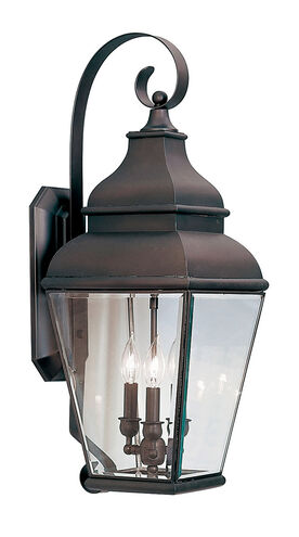 Exeter 3 Light 29 inch Bronze Outdoor Wall Lantern