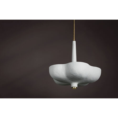 Rimini 3 Light 20 inch Gold Leaf Pendant Ceiling Light