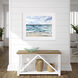 Waterside Blue and Beige and White Framed Art