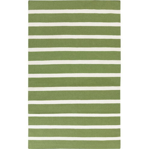Frontier Light Beige/Grass Green Handmade Rug