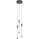 Motif LED 5.5 inch Black Multi Pendant Ceiling Light