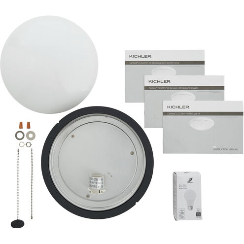 Accessory LED LED Integrated Distressed Black Fan Light Kits