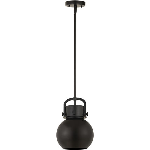 Newton Sphere 1 Light 8 inch Matte Black Pendant Ceiling Light