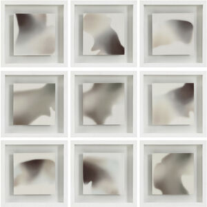 Harding White and Beige and Grey and Green Wall Decor, Set of 9