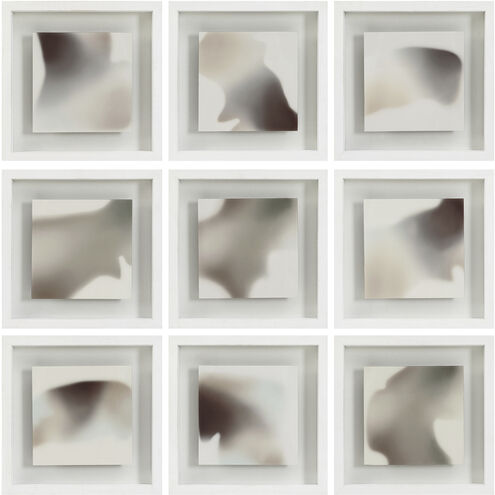 Harding White and Beige and Grey and Green Wall Decor, Set of 9