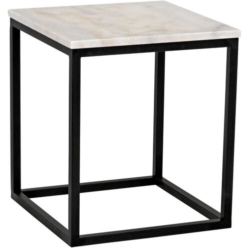 Manning 18 X 16.5 inch Matte Black Side Table, Small