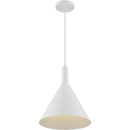 Lightcap 1 Light 12 inch Matte White Pendant Ceiling Light