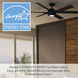 Melia 65 inch Matte Black Outdoor Ceiling Fan