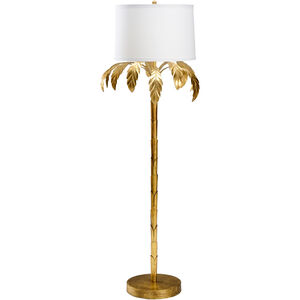 Bradshaw Orrell 67 inch 100.00 watt Antique Gold Leaf Floor Lamp Portable Light