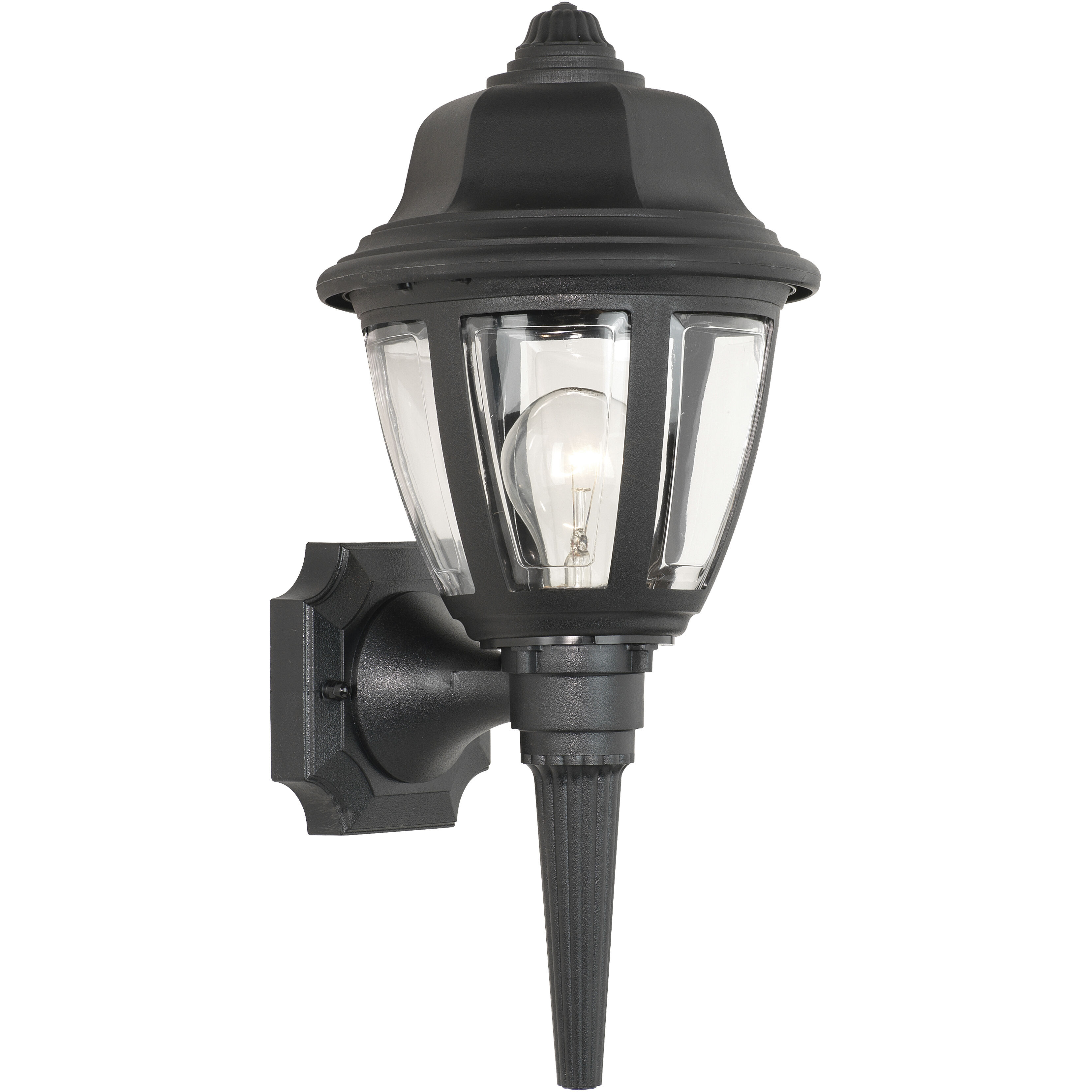 Capi 1 Light 18 inch Black Outdoor Wall Sconce