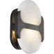 Odin 1 Light 9.38 inch Urban Bronze ADA Wall Sconce Wall Light in Urban Bronze and Alabaster