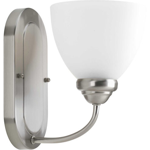 Heart 1 Light 5.75 inch Brushed Nickel Bath Vanity Wall Light