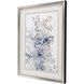 Florals Collection Blue Framed Art